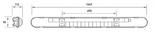 Zalux LED-damp proof luminaire ZALEDA EVOL G2 6000-840 ET PMMA