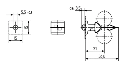 BJB Halter für Lampen TC-L 26.726.U811.10