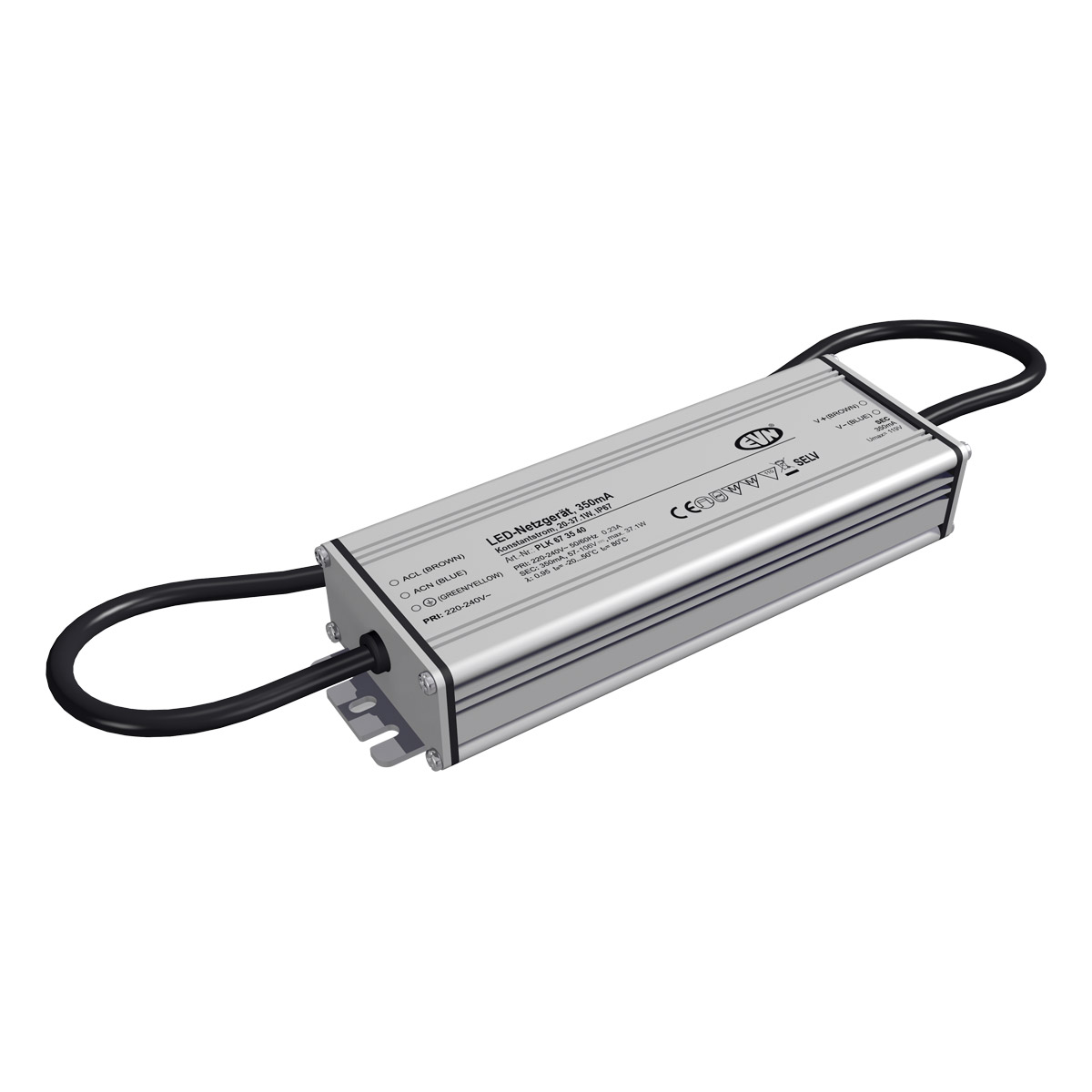 EVN Lichttechnik LED-NetzgerÃ¤t 350mA 20-37W IP67 PLK673540