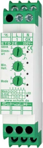 Schalk Universal-Tastdimmer REB 230V AC, 0-500VA ETD 2E - ETD2E9