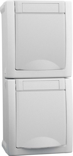 Panasonic Steckdose 2-fach senkrecht FR-AP weiß 90591186-DE - 90591186-DE günstig online kaufen