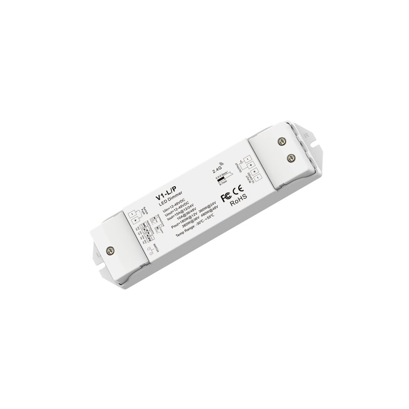 DOTLUX LED Funk-Empfaenger/Dimmer fuer einfarbige LED-Streifen Fusion Technologie 1x15 A 12-48V DC - 5280