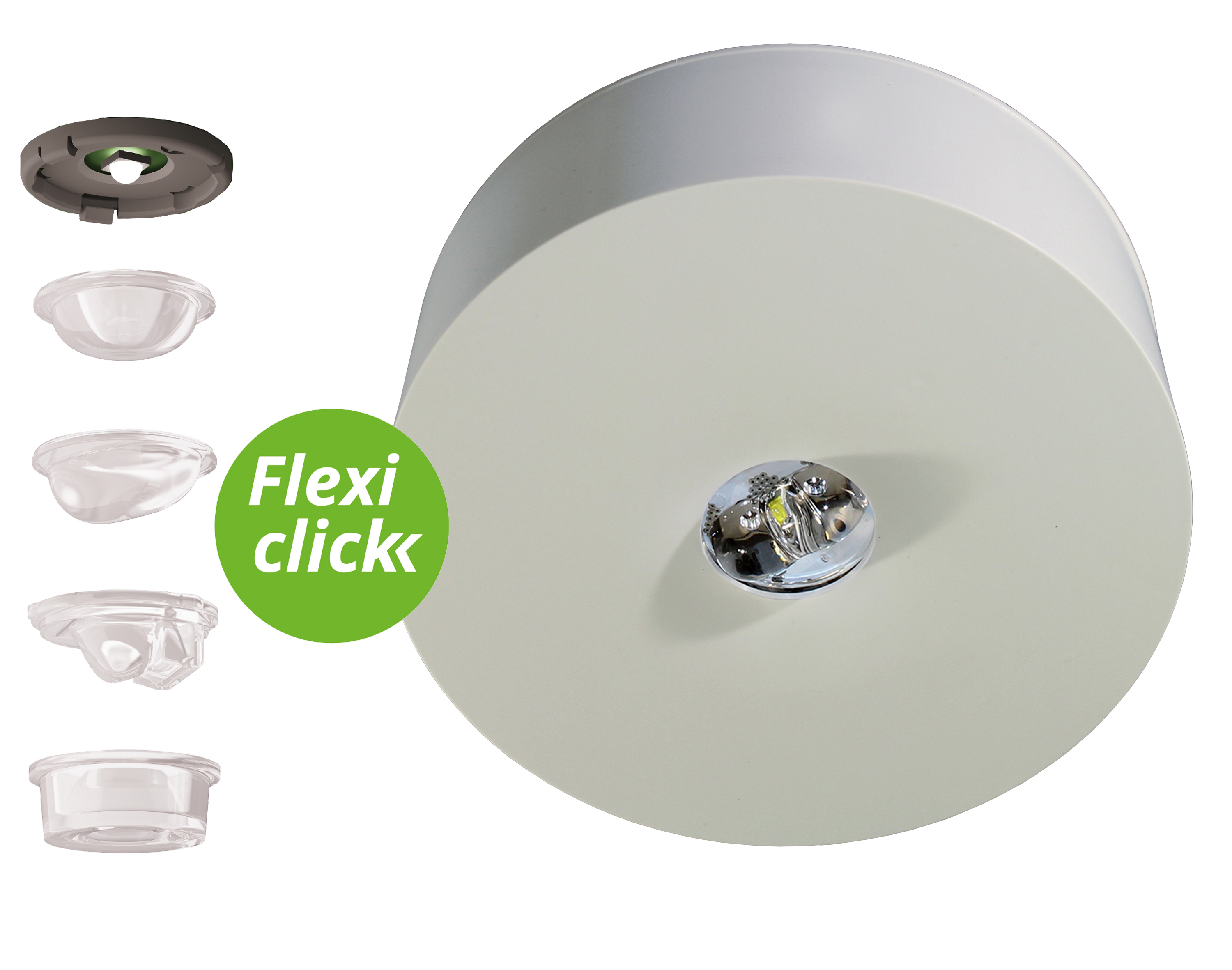 RP-Technik LED-Sicherheitsleuchte Decke, Linsensystem ILDL423SC