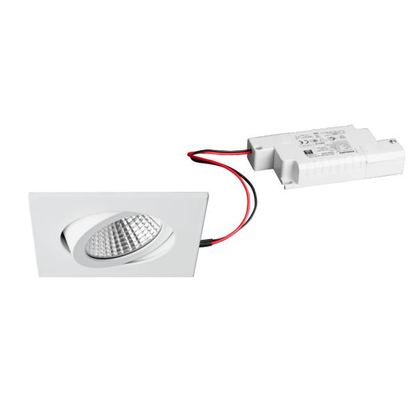 Brumberg LED-Einbaustrahler 6W 230V dim2warm quadratisch. weiß - 39462073