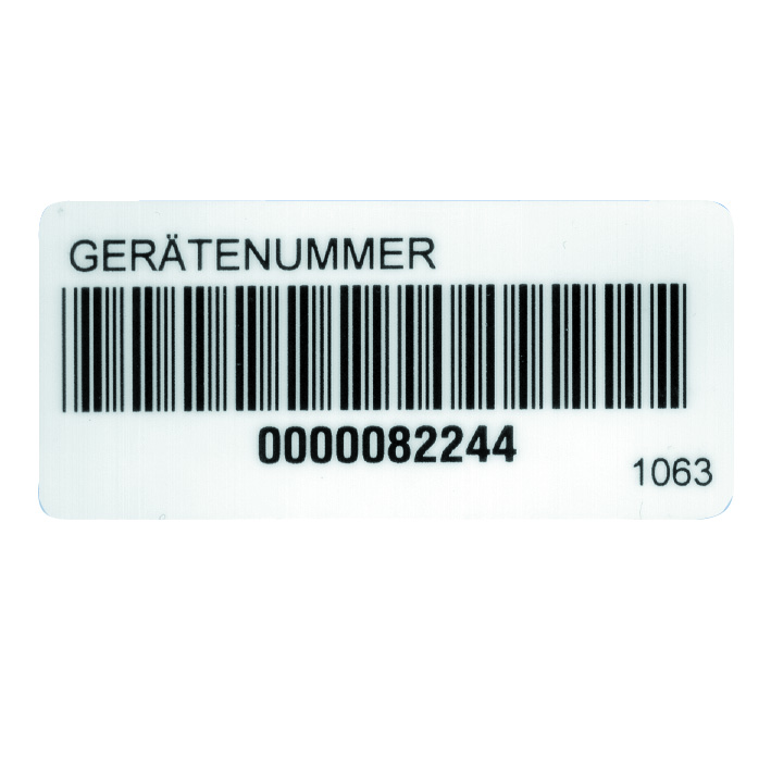 Beha-Amprobe Barcode-Aufkleber auf Rolle FTC00001063D(VE250)