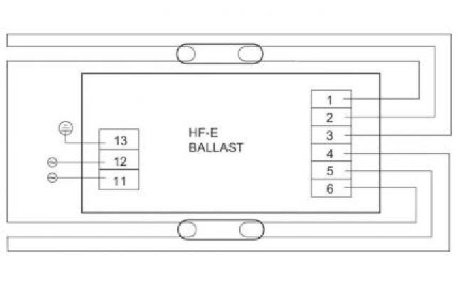 Philips FL-EVG HF-E 1/2 58 TL-D II 220-240V 50/60Hz