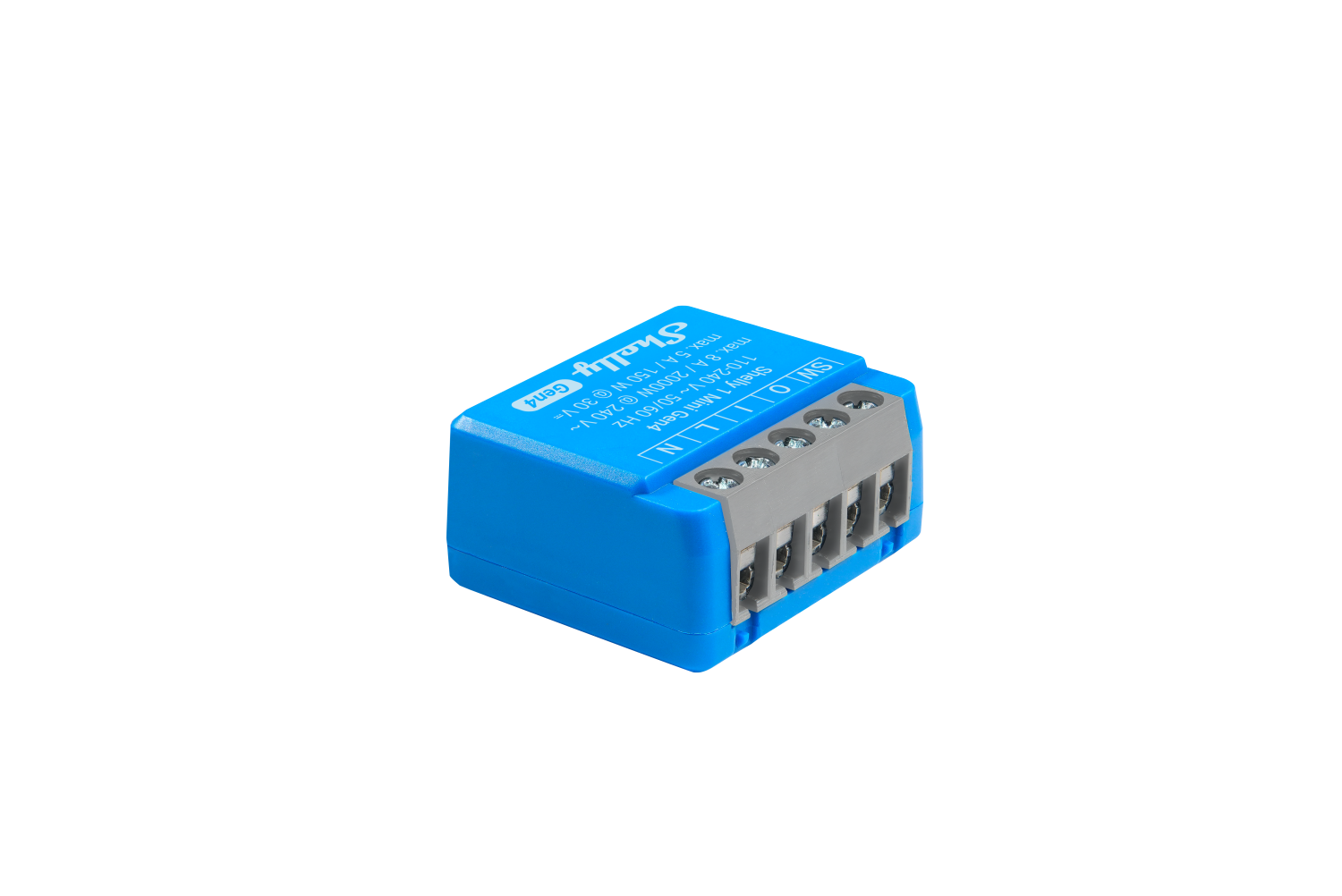 Shelly Unterputz 1 Mini Gen4 2er Pack Relais max 8A 1 Kanal WLAN Matter Zigbee Bluetooth