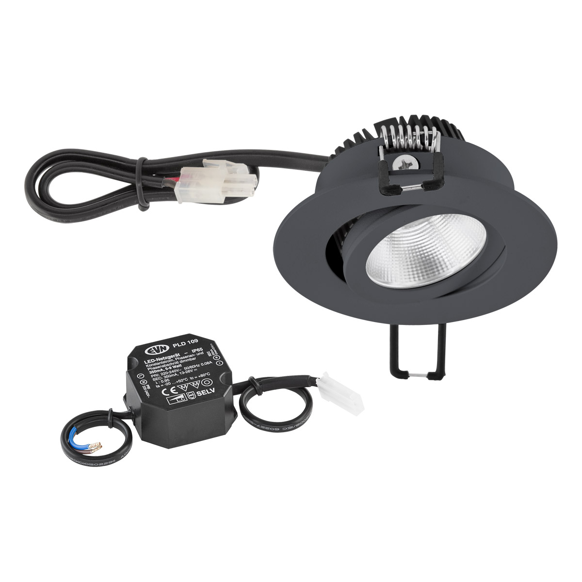 EVN Lichttechnik P-LED Deckeneinbauleuchte 230V 3000K 620lm PC20N61602 - PC günstig online kaufen