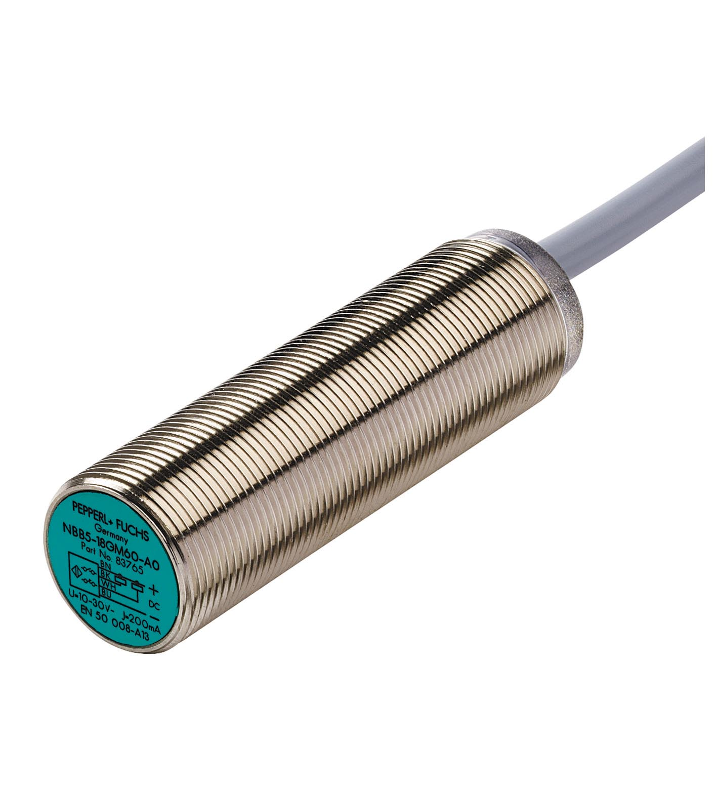 Pepperl+Fuchs Fabrik Sensor,ind.,M18x1,Kabel AC,no,sn=5mm,b NBB5-18GM60-WS
