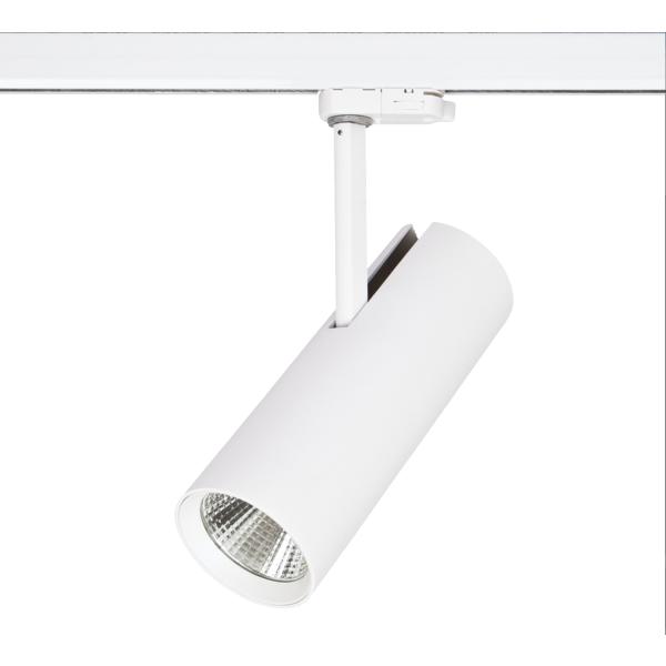Brumberg LED-Schienenstrahler MAXI, strukturweiß, rund - 88397173