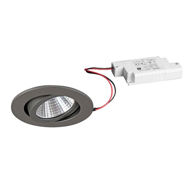 Brumberg recessed LED spotlight 7W 230V round titan-matt - 39261643