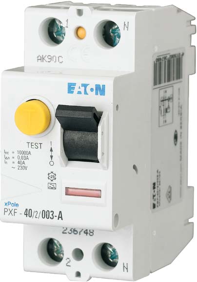 Eaton FI-Schutzschalter 16A 2p, 10mA PXF-16/2/001-A - 236726 Eaton FI-Schutzschalter 16A 2p, 10mA PXF-16/2/001-A - 236726