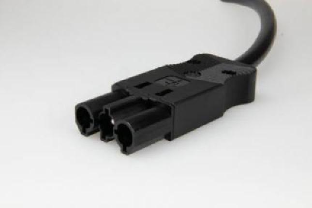 Adels Contact Verbindungsleitung Stecker 1m AC 166 ALCGS/315 100 schwarz