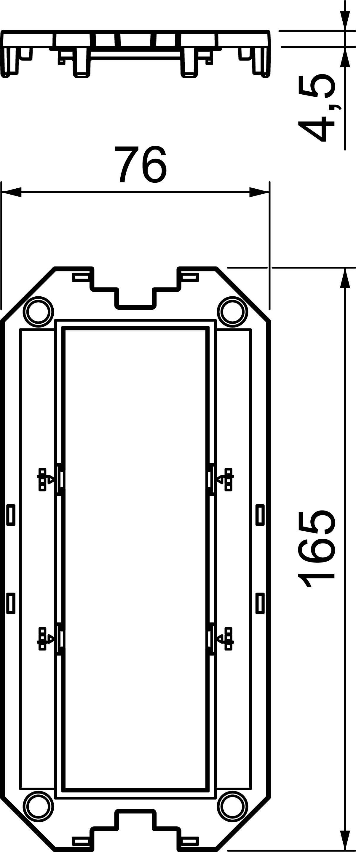 OBO Bettermann Vertr Abdeckplatte für UT3, 3 Modul45 UT3 P3