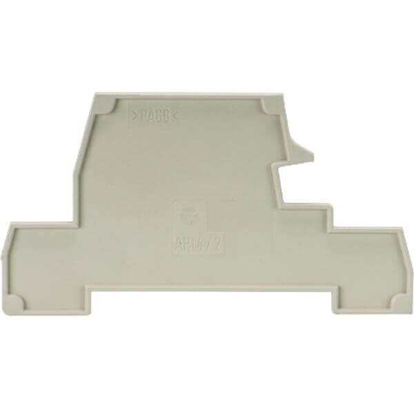 Wieland Abschlußplatte grau 2mm 07.311.6555.0 Wieland Abschlußplatte grau 2mm 07.311.6555.0