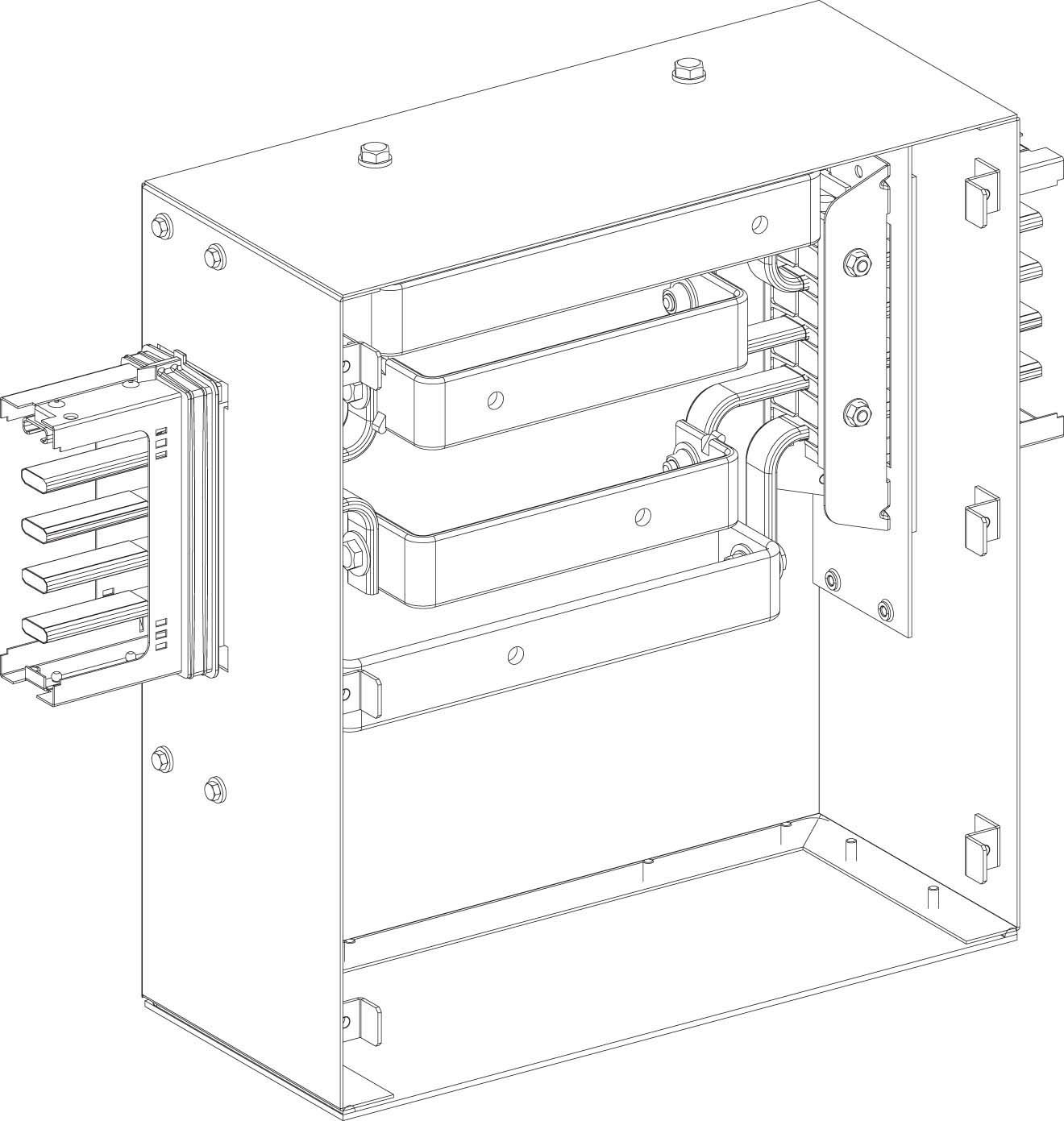 Schneider Electric Mitteneinspeisekasten 250A KSA250ABT4