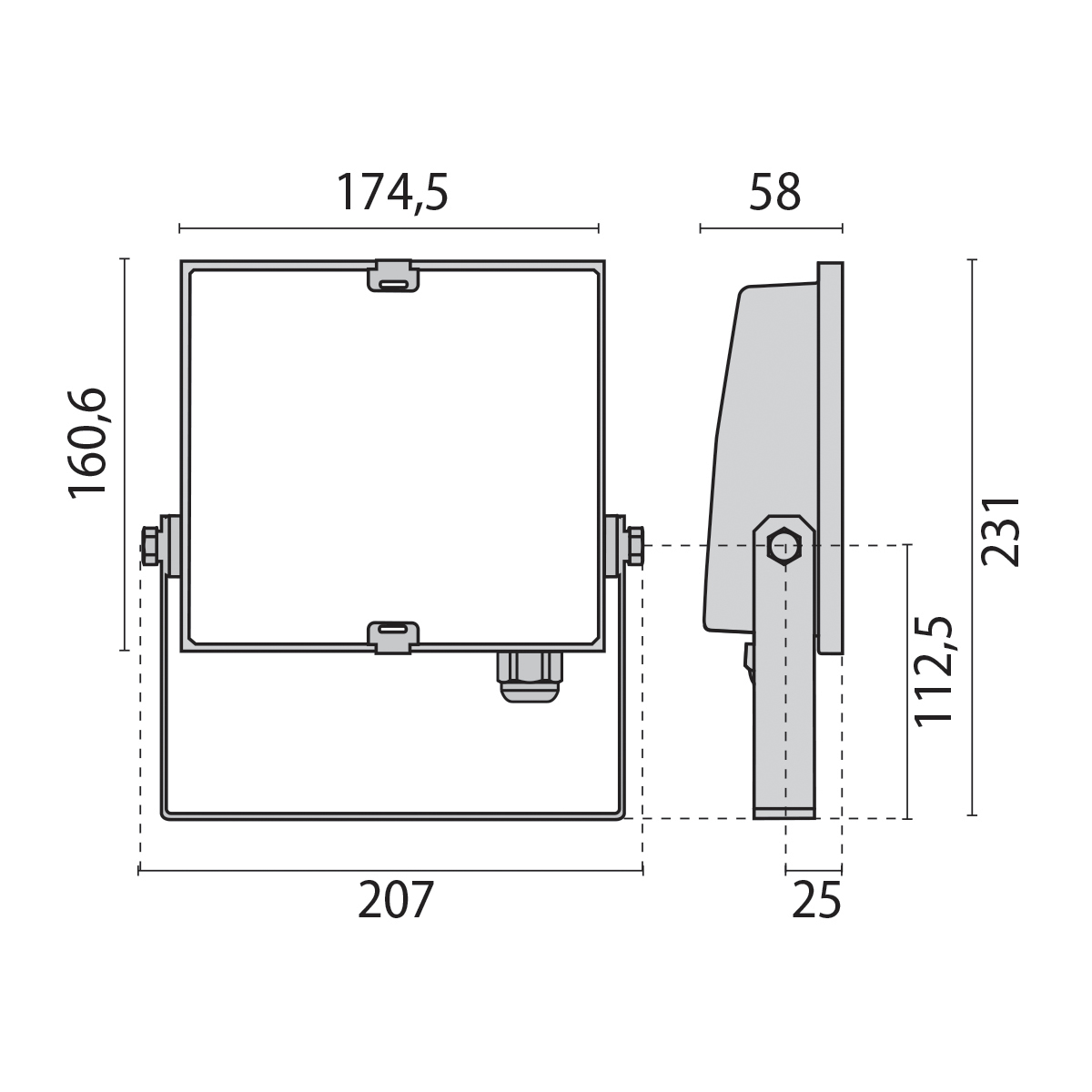 Performance in Light LED-Flächenstrahler 15W 4000K 855lm Guell Zero#06115794