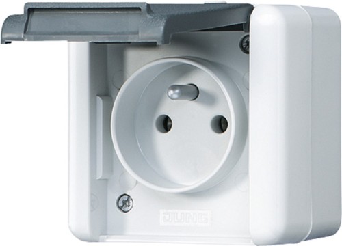 Jung Steckdose 16A 250V 2-pol.u.E 821 FKI W - 821FKIW günstig online kaufen