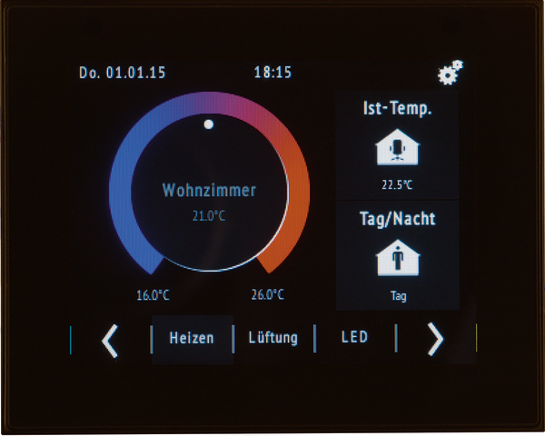 Berker Touch Control mit TFT-Display KNX 75740101
