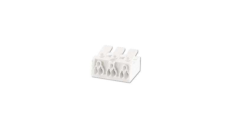 BJB 3-pole pushwire terminal blocks 46.413.1200.50