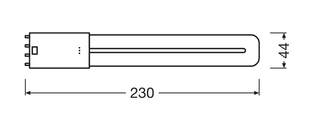 Ledvance LED-Leuchtmittel Osram DULUX L LED HF & AC Mains 8 W/4000 K – Ersatz für KLLni 18 W