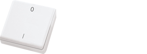 Eltako Funk-Minihandsender reinweiss, 2 Signale FMH2-rw