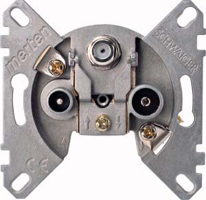 Merten Sat-Antennendose 3-fach 466097 Merten Sat-Antennendose 3-fach 466097