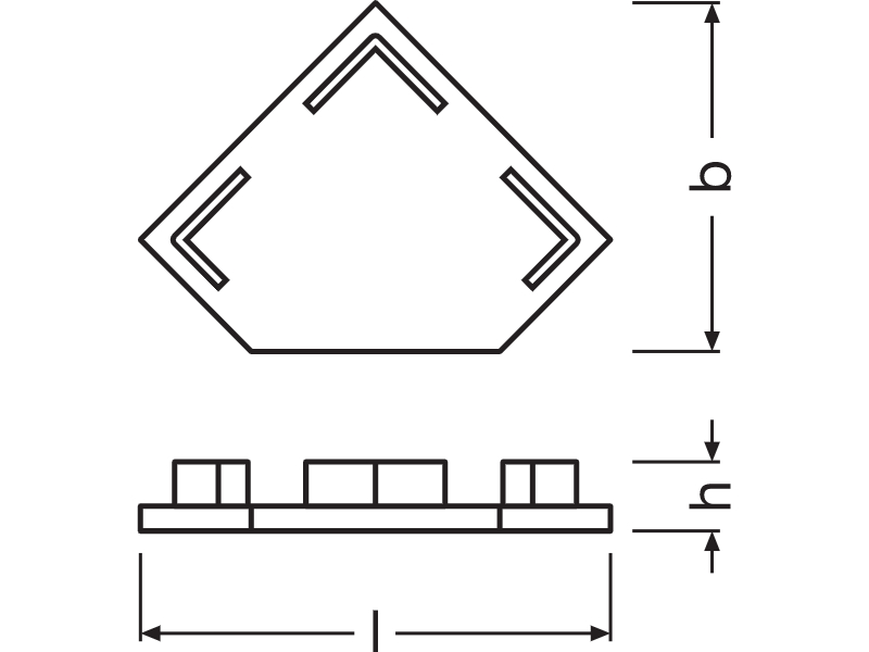 Ledvance Medium Profile für LED-Strips -PM06/EC - 4058075276550