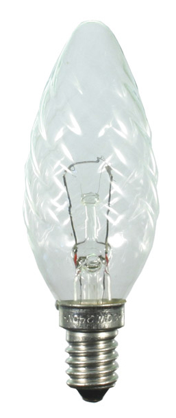 Scharnberger+Hasenbein Gedr.Kerzenlampe 35x97mm E14 230V 25W klar 40803