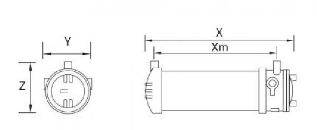 Zalux EX-LED luminaire Zone 1, 21 KRATEX NS HE 1.2 40-840 ET Glass IP66