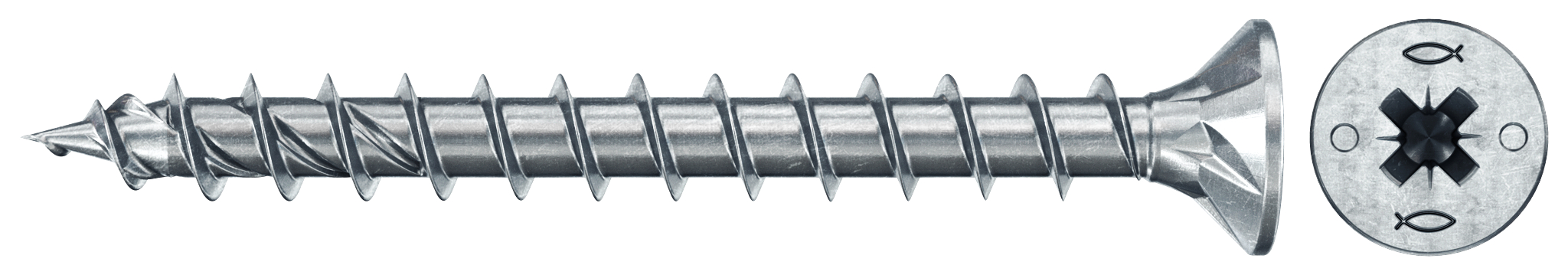 Fischer Deutschl. Spanplattenschr.Pwr-Fast 2 5,0x60 SK blvz VG PZ 670406