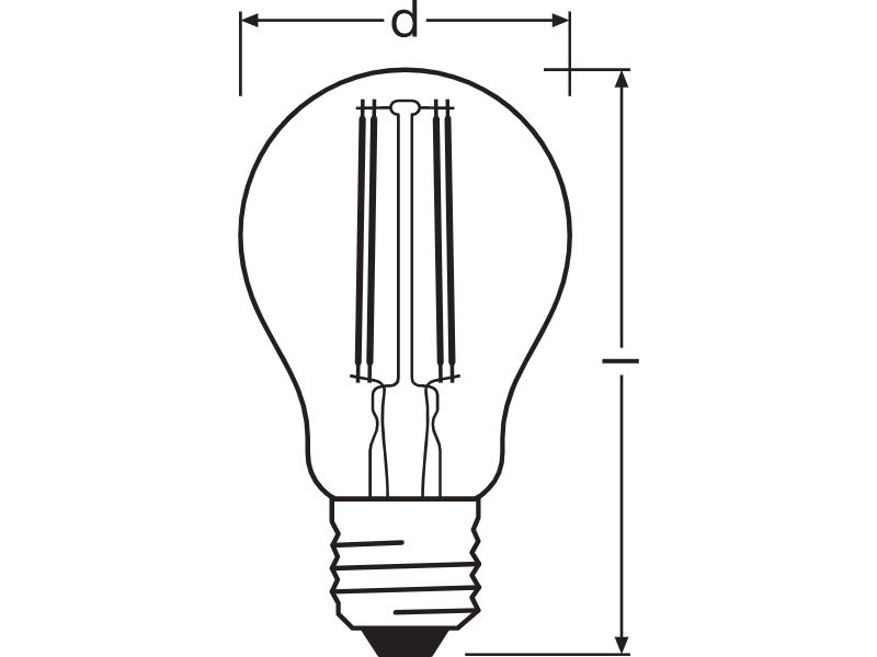 Ledvance LED lamp SMART+ WiFi Filament Classic Dimmable 60 5,5W E27 - 4058075528239