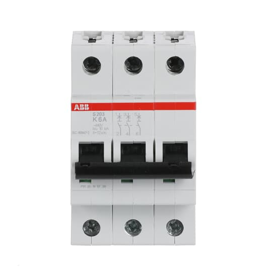 ABB Stotz S&J Sicherungsautomat K,6kA,6A,3P S203-K6