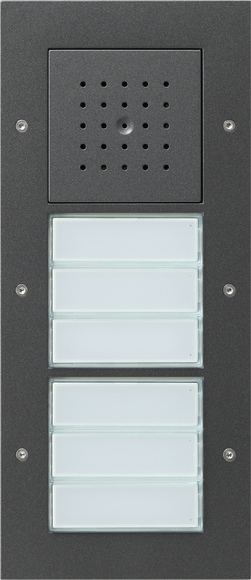 Gira Türstation AP 6fach anthrazit 126867