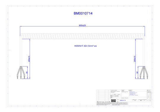Bachmann Spiralleitung H05VV-F 3G1,5qmm L:1,5m ws BM0010714