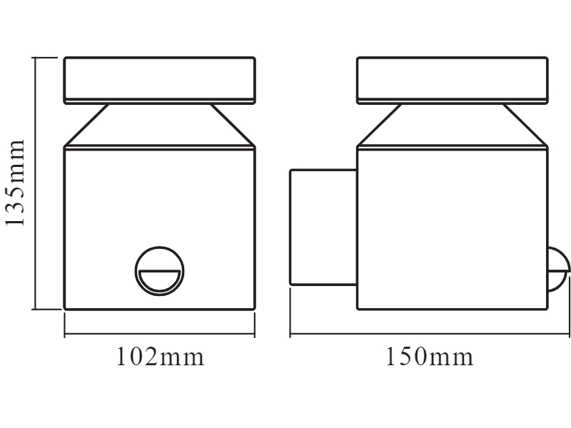 Ledvance Dekorative LED-Außenleuchte ENDURA STYLE CYLINDER Wall Sensor 6 W ST