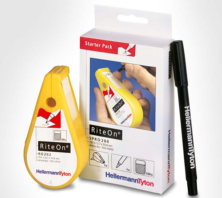 HellermannTyton RiteOn Etiketten 19,1x50,8mm 150St PACK-1401-WH - 550-14010