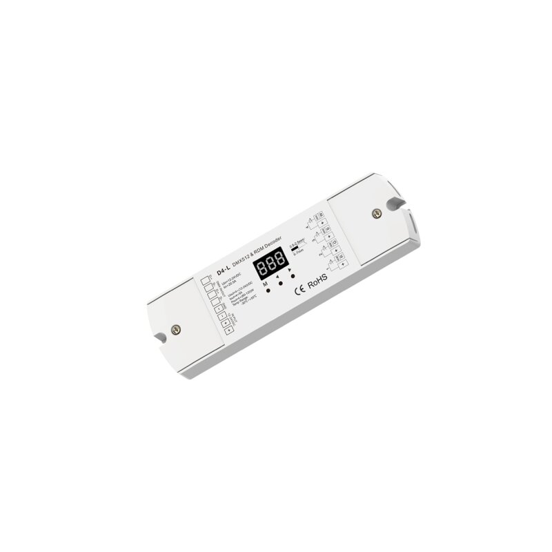 DOTLUX DMX receiver/dimmer with integrated stand alone function 4 channels 12-24V DC 4x5A - 5275