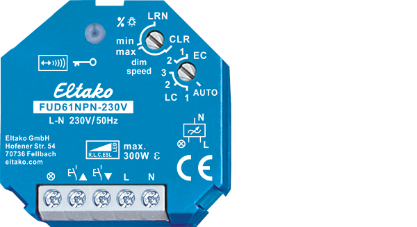 Eltako Funkaktor Universal Dimmschalter FUD61NPN-230V