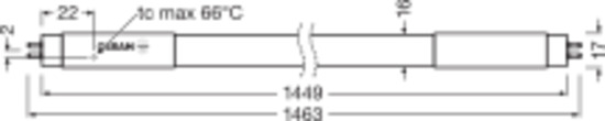 Ledvance LED tube Osram SubstiTUBE T5 HF 26 W/3000 K 1449.00 mm