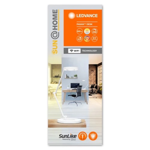 Ledvance LED-Schreibtischleuchte Wifi SUN@Home PANAN Desk 14W 2200-5000K