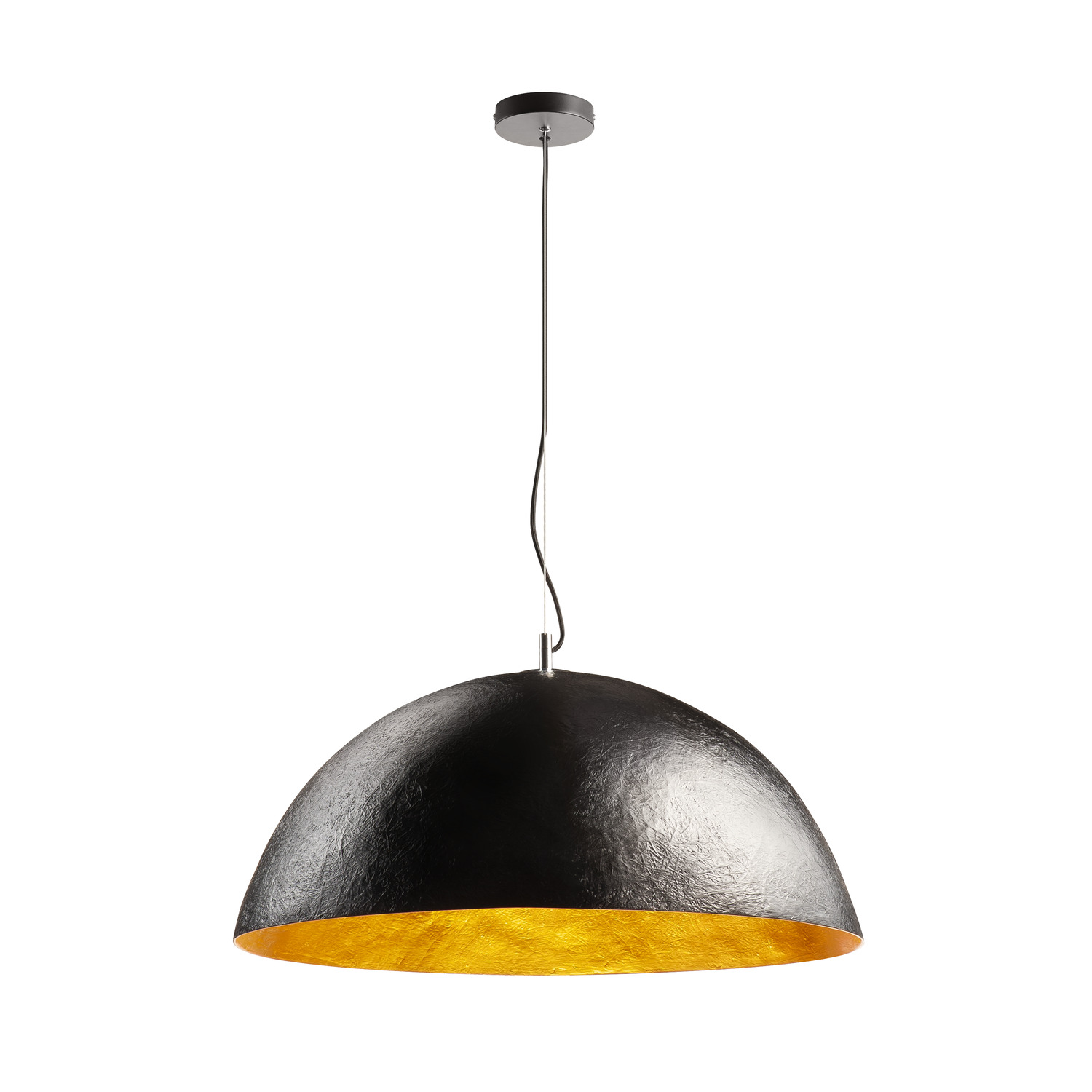 SLV FORCHINI 70, Indoor Pendelleuchte, schwarz/gold, E27, max. 40W - 1001701