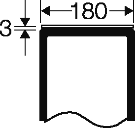 Hensel Verschlussplatte 180mm FP VP 18 - 68000064