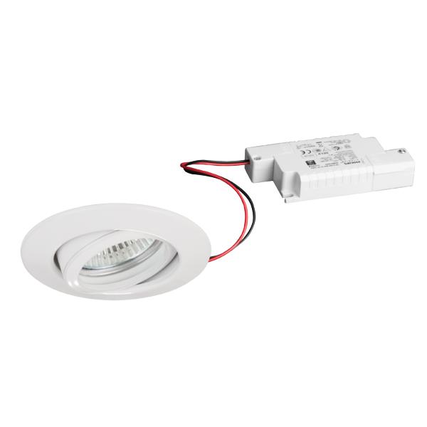 Brumberg recessed LED spotlightset, phase cut dimmable, white - 39141073