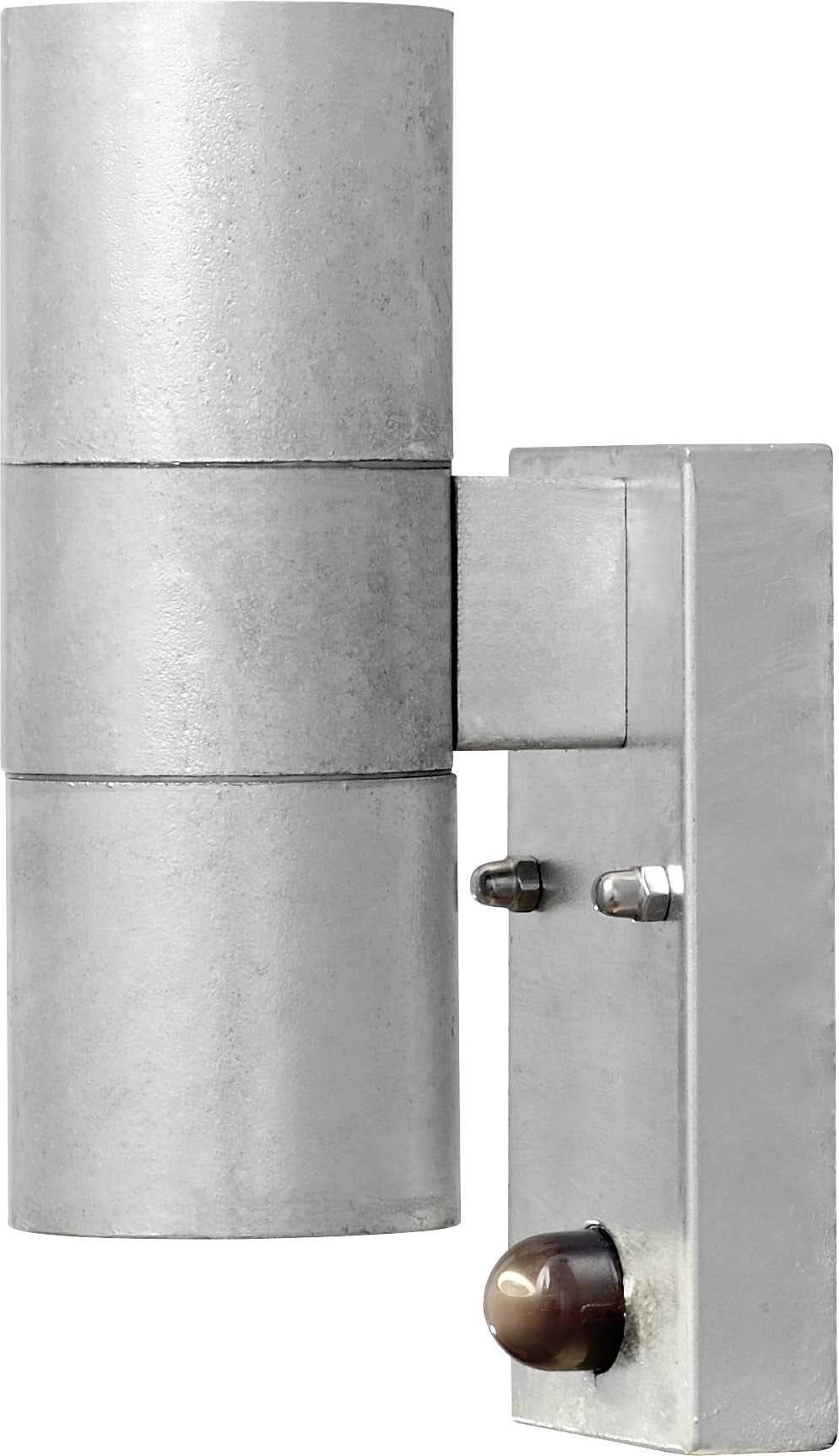 Gnosjö Konstsmide AL Halogen Wandleuchte grau/stahl m.BWMGU10 7542-320 günstig online kaufen