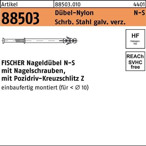 Fischer Deutschl. Nageldübel N 8x100/60 S - 050357