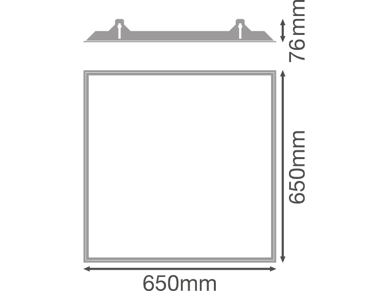 Ledvance LED panel luminaire RECESSED MOUNT FRAME 625 RECESSED MOUNT FRAME