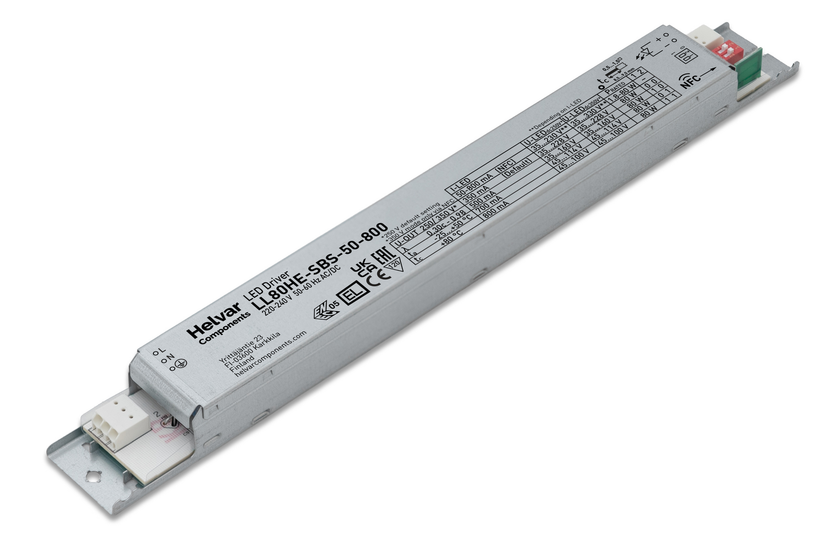 Helvar LED-Treiber LL80HE-SBS-50-800 - 5802006