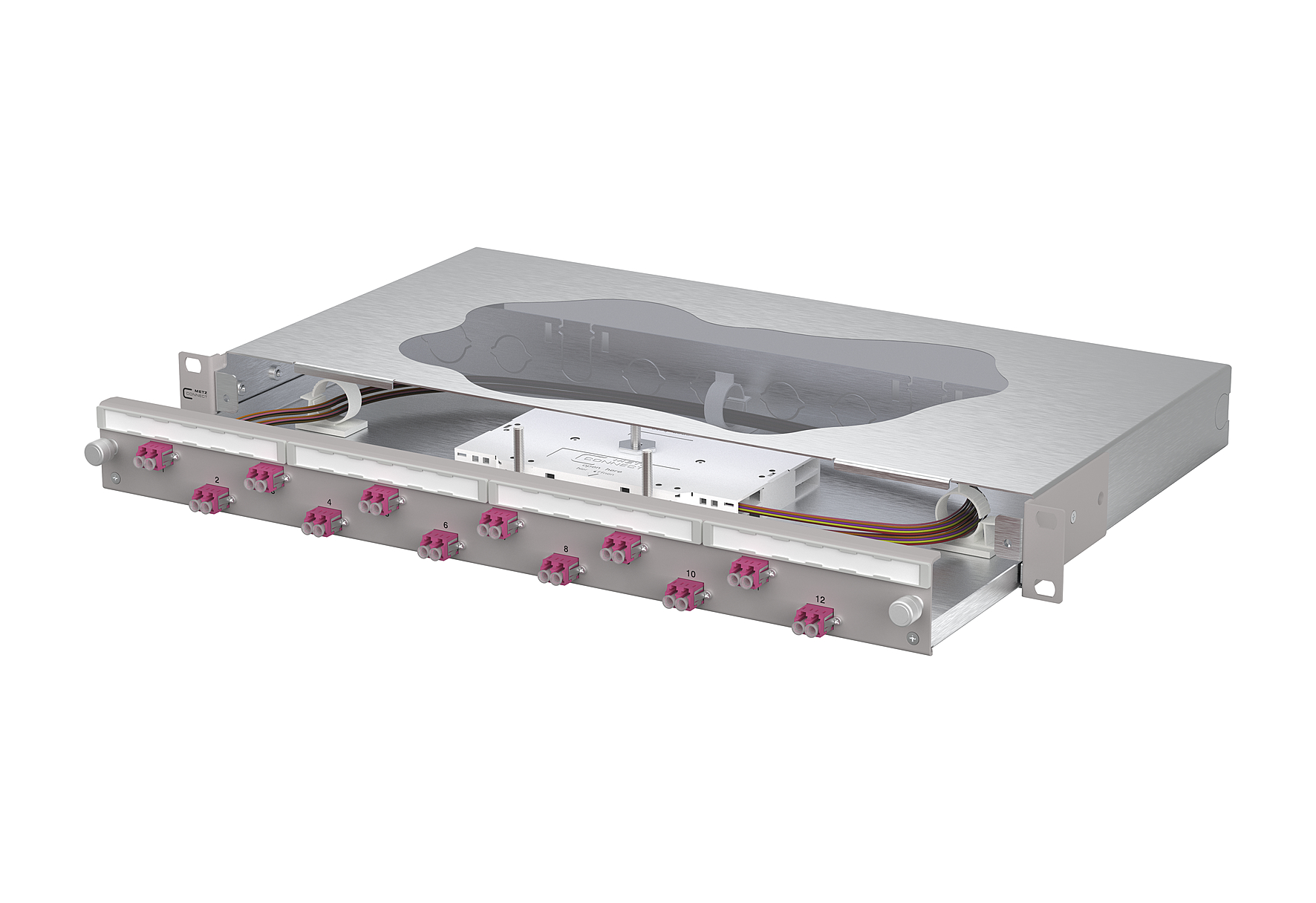 Metz Connect Patchfeld splice 12xLC-D OM4 1504677512-F