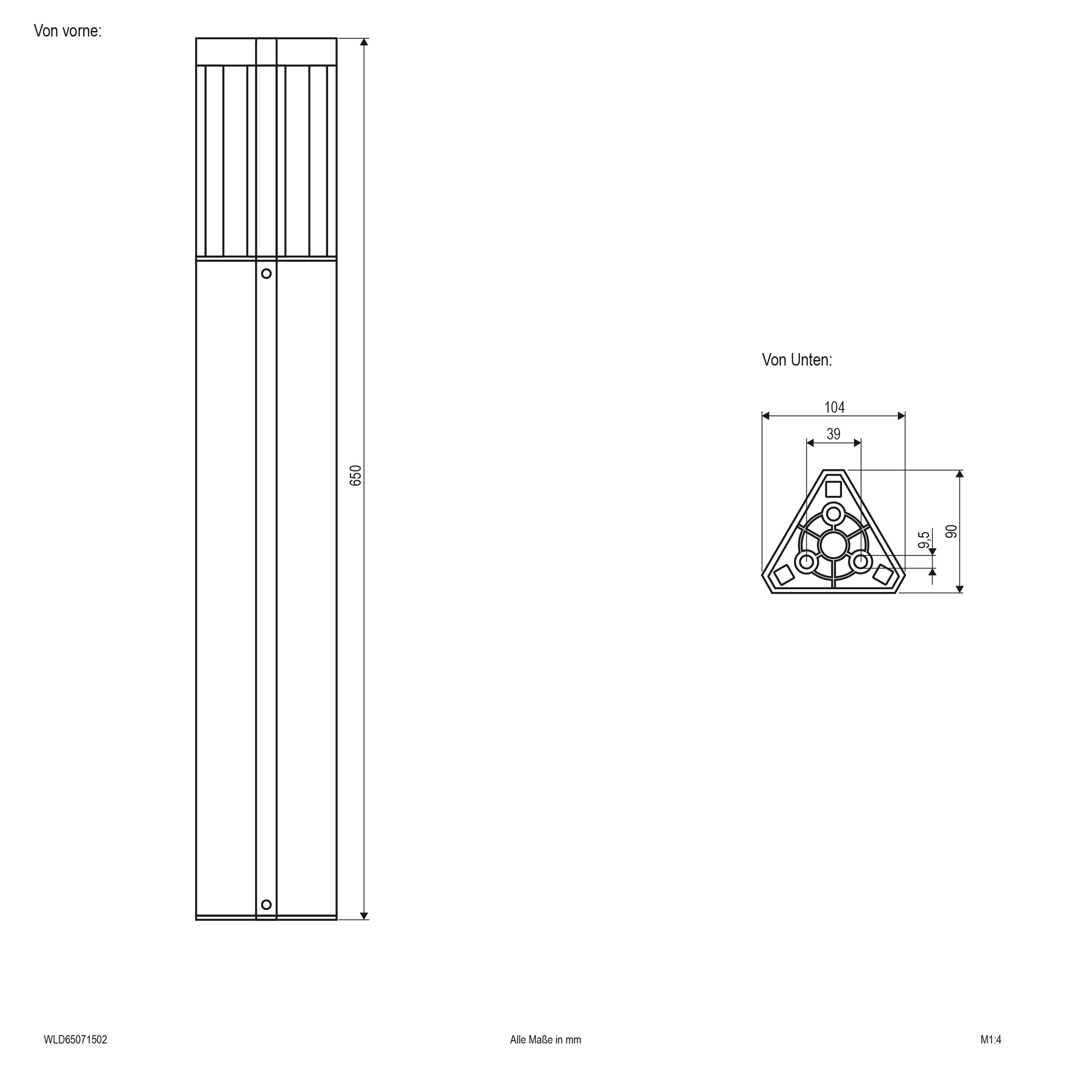 EVN Lichttechnik Wegeleuchte 3000K, 230V, 345lm WLD65071502